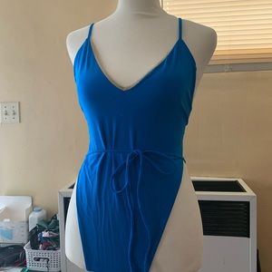 Los Angeles Apparel Blue One Piece Swimsuit